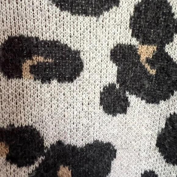 Loft Plus Leopard Print Wool Blend Crewneck Sweater Size16/18 - Picture 5 of 8